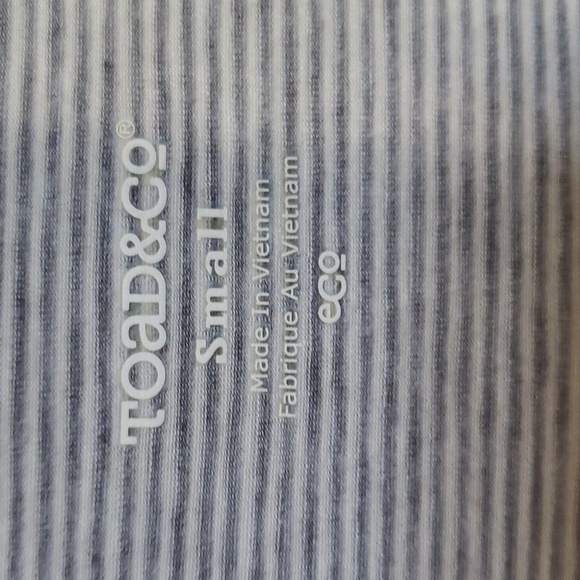 Toad & CO Swifty Striped Long Sleeve Gray Tunic Sz Small - Picture 4 of 7